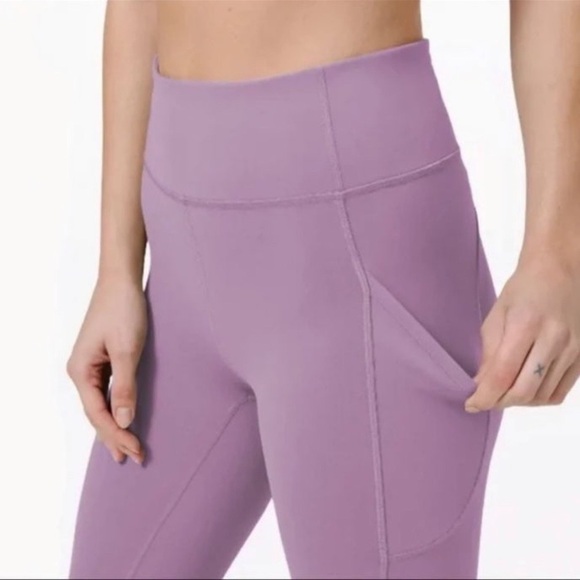 Lululemon Invigorate High Rise Tights Purple Jubilee Leggings 14 Nwt - Picture 3 of 11
